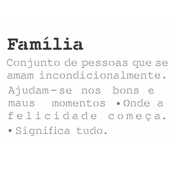 Stencil Opa 20X25 Familia