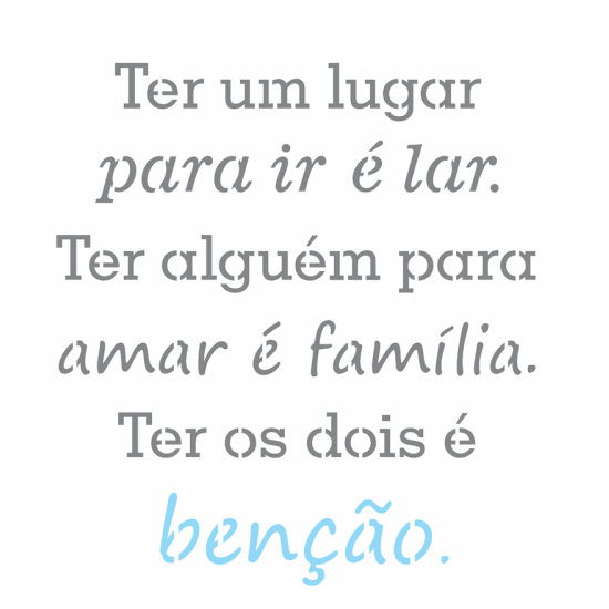 Stencil Opa 20X25 Benção