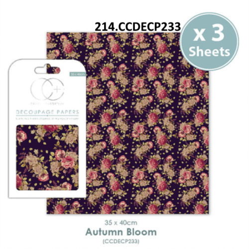 Papel Decoupage Autumn Bloom