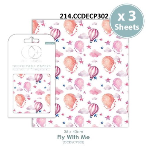 Papel Decoupage Fly With Me