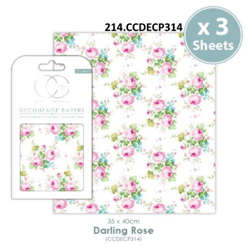Papel Decoupage Darling Rose