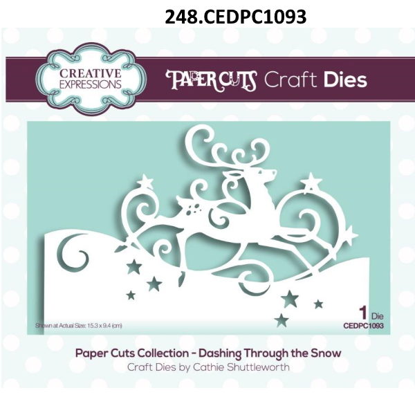 Cortante Dashing Through the Snow 153x94mm