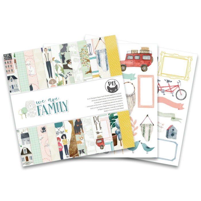 Bloco "We Are Family" 150x150mm (24 fls. dupla face)