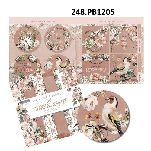 Bloco Steampunk Romance 203x203mm 36fls.