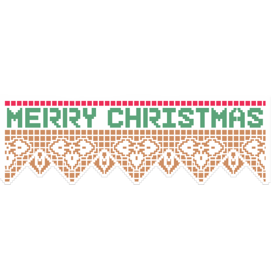 Stencil Opa 10x30 Negativo Renda Merry Christmas