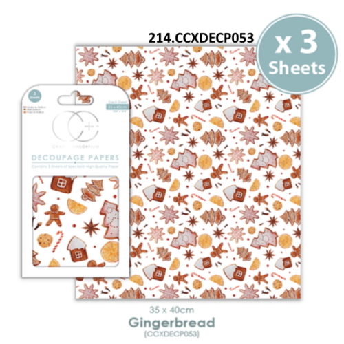Papel Decoupage Gingerbread