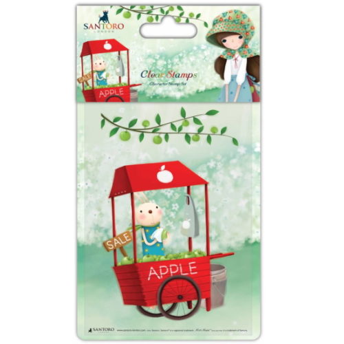 Character Stamp Kori Kumi - An Aplle Day - Cart