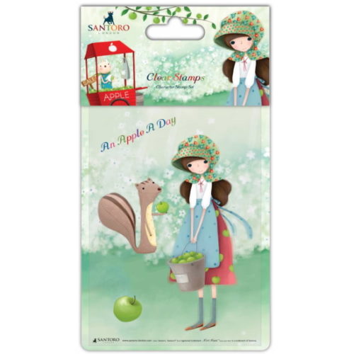 Character Stamp Kori Kumi - An Apple Day Girl