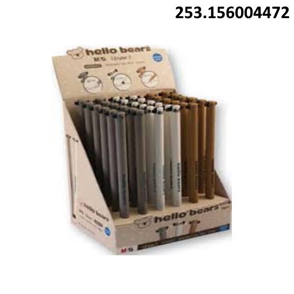 Expositor Esferográficas Eraser Hello Bear  36un.