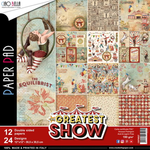 Paper Pad Greatest Show Dupla Face 305x305mm 12fls.