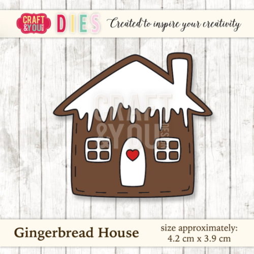 Cortante Gingerbread House 42x39mm