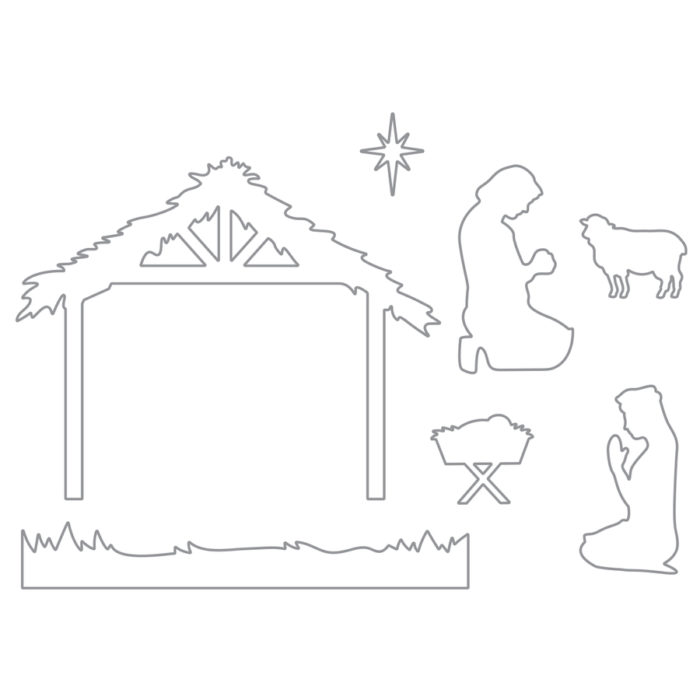 Cortante Spellbinders Nativity