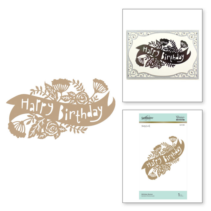 Gravador Spellbinders  Birthday Banner