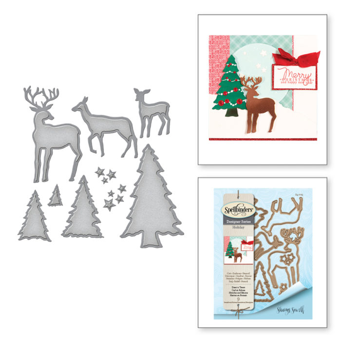 Cortante Spellbinders Deer and Trees