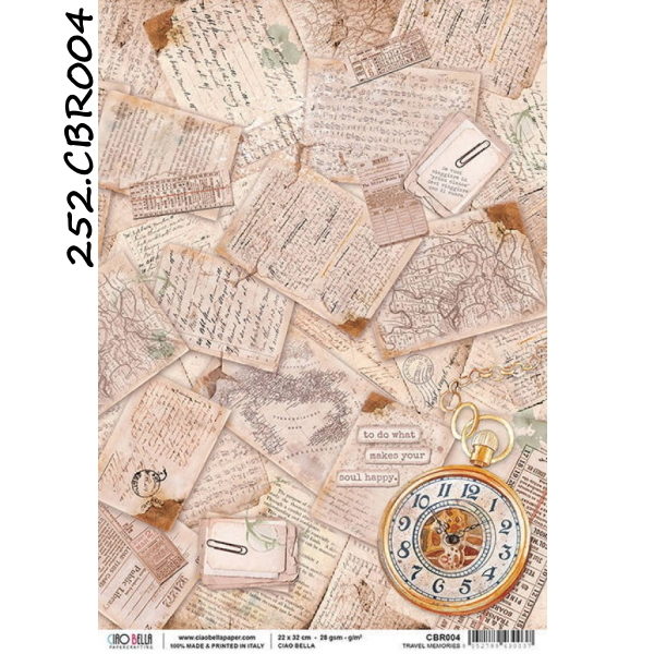 Papel Arroz Travel Memories A-4