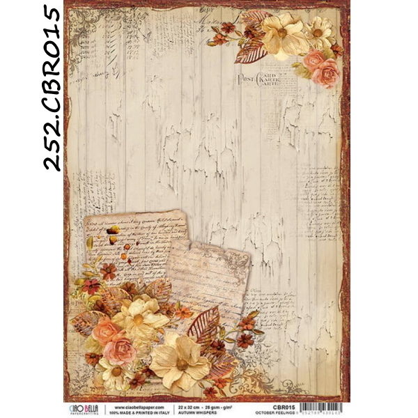 Papel Arroz October Feelings A-4