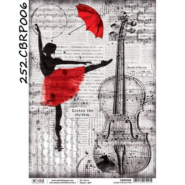 Papel Arroz Listen the Rhythm A-4