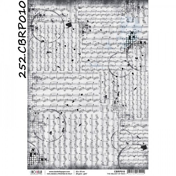 Papel Arroz The Melody of Rain A-4