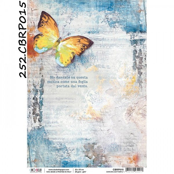 Papel Arroz Dancing Butterfly A-4