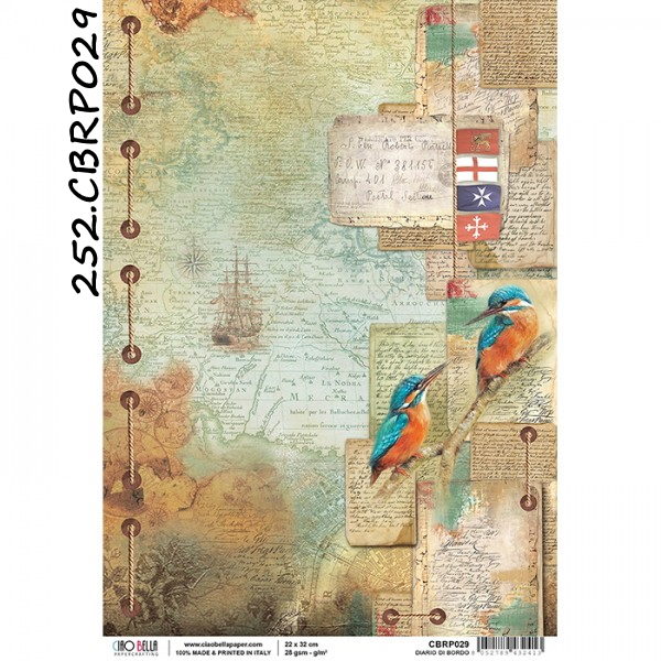 Papel Arroz Diario di Bordo A-4