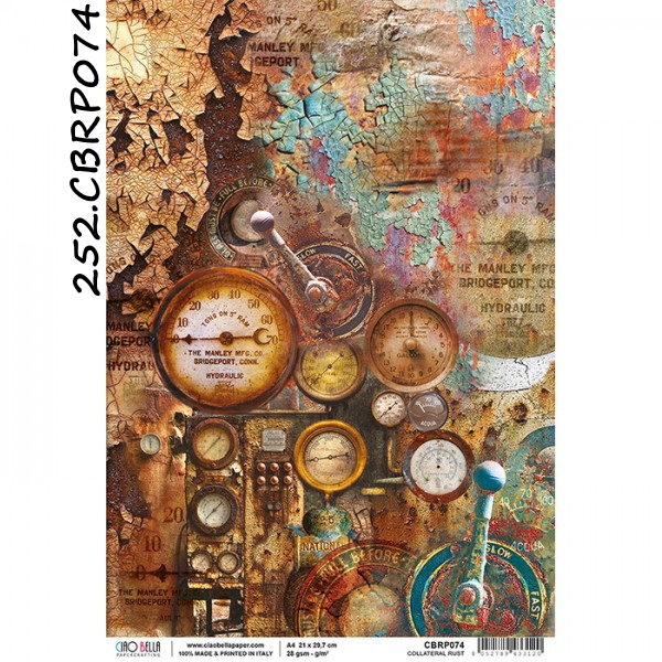 Papel Arroz Collateral Rust A-4