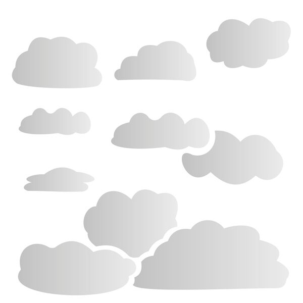 Stencil Opa 15x20  Nuvens