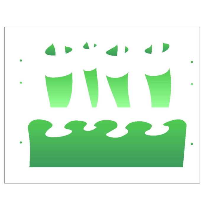 Stencil Opa 20X25 Barrado