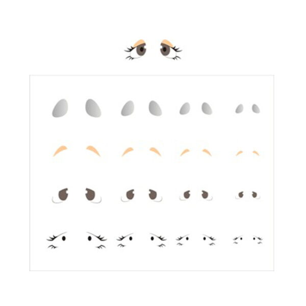 Stencil Opa 20X25 Olhinhos II