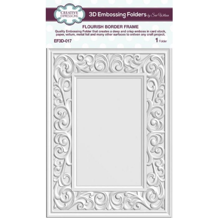 Embossing Folder Florish Border 190x145mm