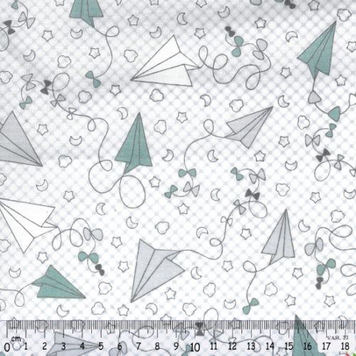Tecido Algodão Aeroplano Verde 1,60Mts.