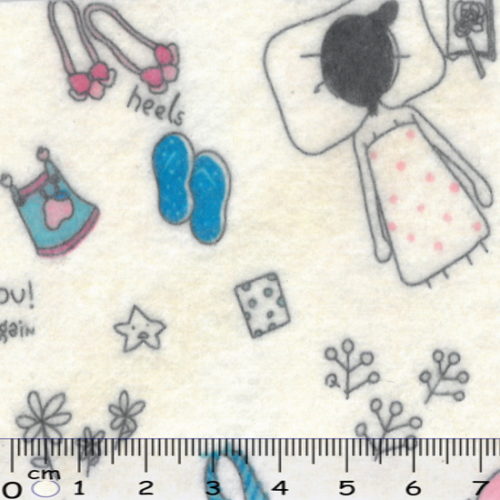 Feltro Rolo Coisas de Menina 180gr. 0.45x5Mts.