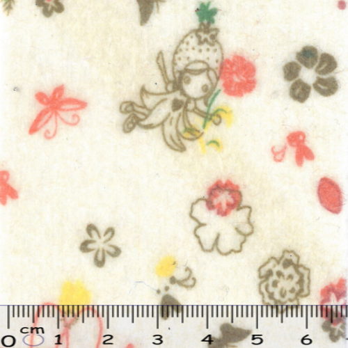 Feltro Rolo Fadas e Flores 180gr. 0.45x5Mts.