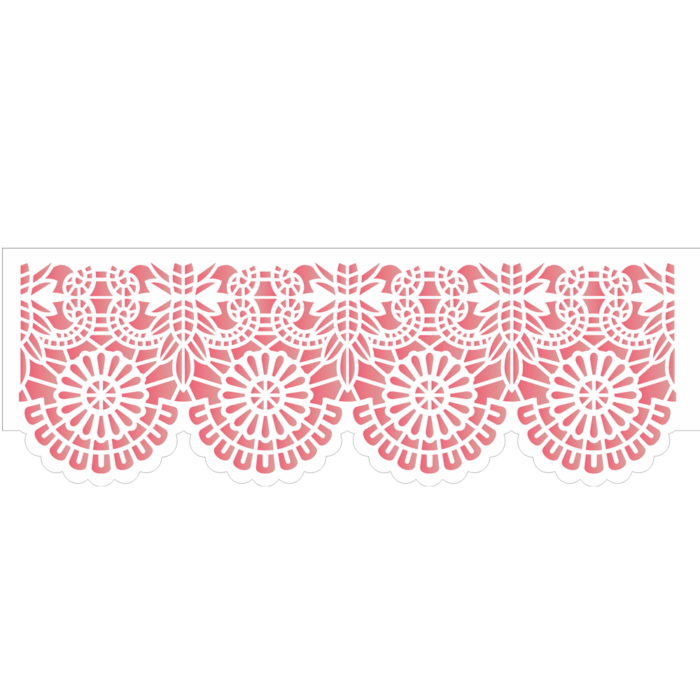 Stencil Opa 10x30 Negativo Renda VI