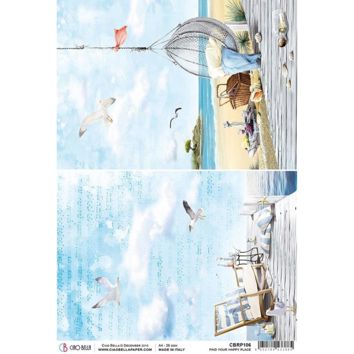 Papel Arroz Find Your Happy Place A-4