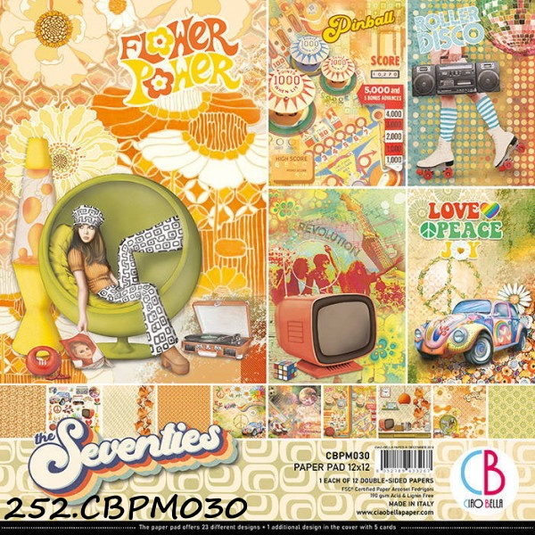 Paper Pad The Seventies 305x305mm 12fls.