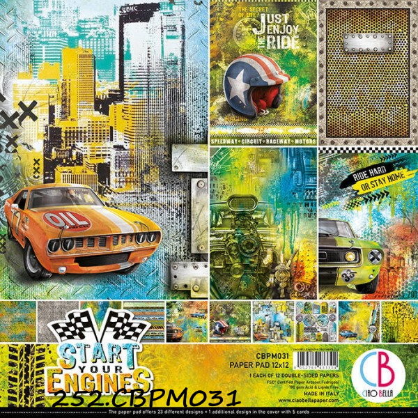 Paper Pad Start Your Engines 305x305mm 12fls.