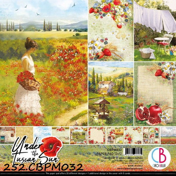 Paper Pad Under The Tuscan Sun 305x305mm 12fls.