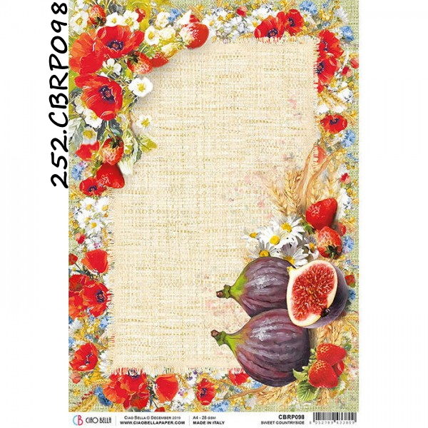 Papel Arroz Sweet Countryside A-4