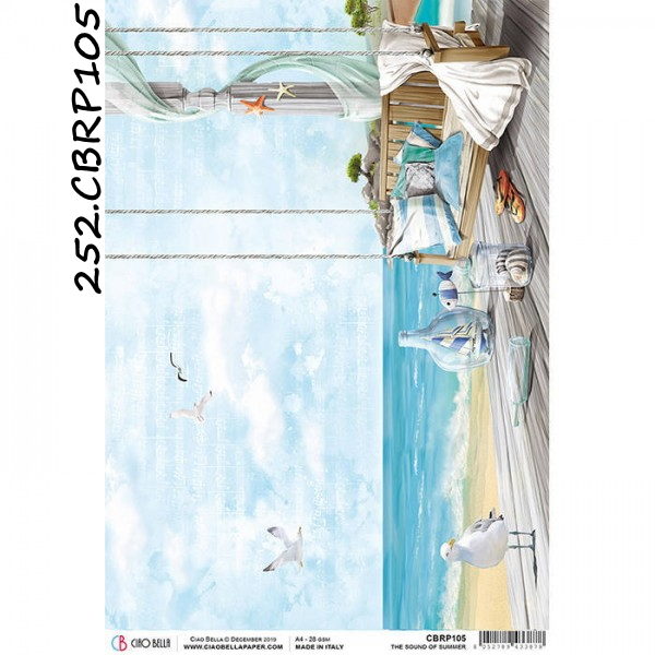 Papel Arroz Sound of Summer A-4