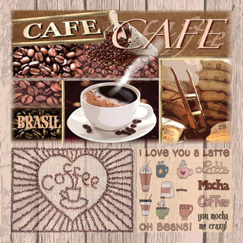 Guardanapo Coffee Variations 33x33
