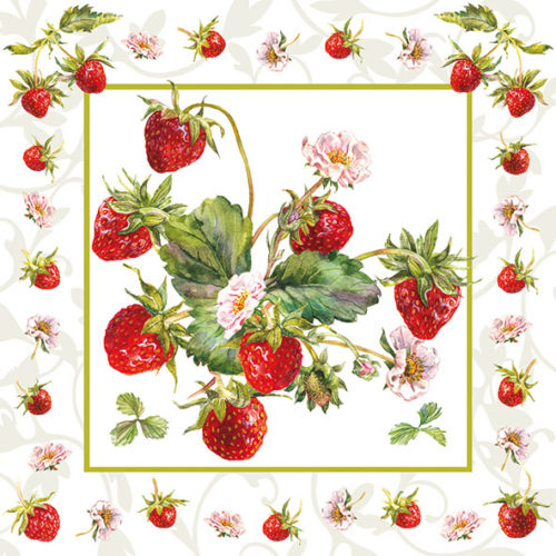 Guardanapo Fresh Strawberries 33x33