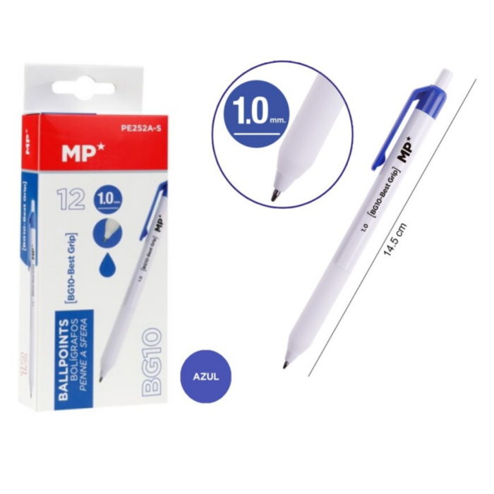 Esferográfica Tinta Líquida Azul 1mm