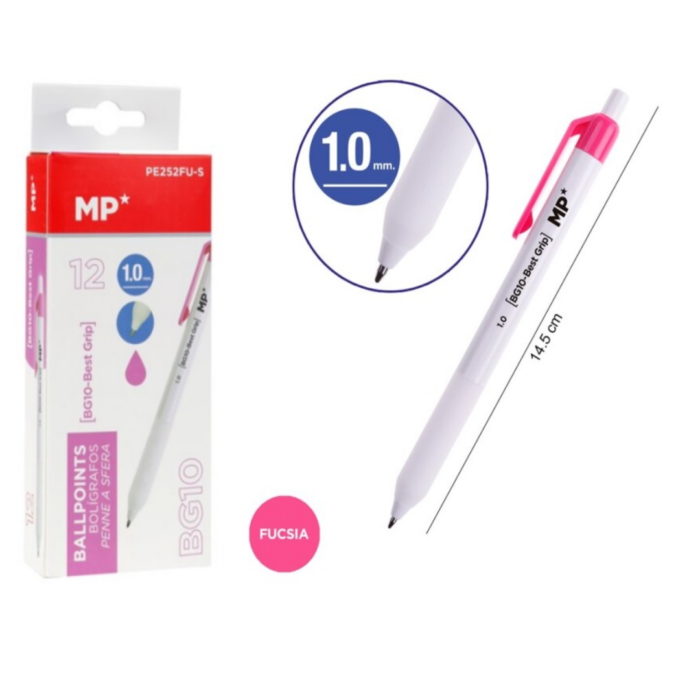 Esferográfica Tinta Líquida Fuchia 1mm