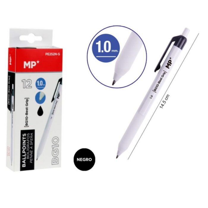 Esferográfica Tinta Líquida Preto 1mm