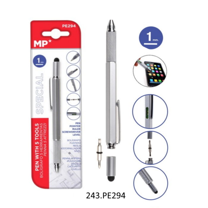 Esferográfica Multifunções 1mm