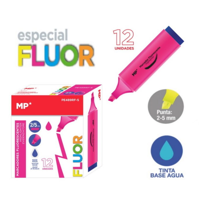 Marcador Fluorescente Fuchia 2-5mm