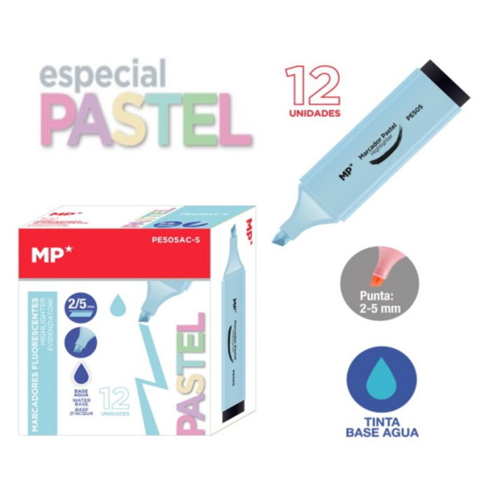 Marcador Pastel Azul Claro 2-5mm