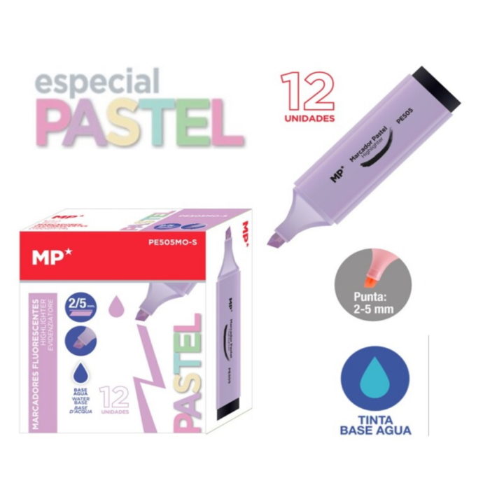 Marcador Pastel Roxo 2-5mm