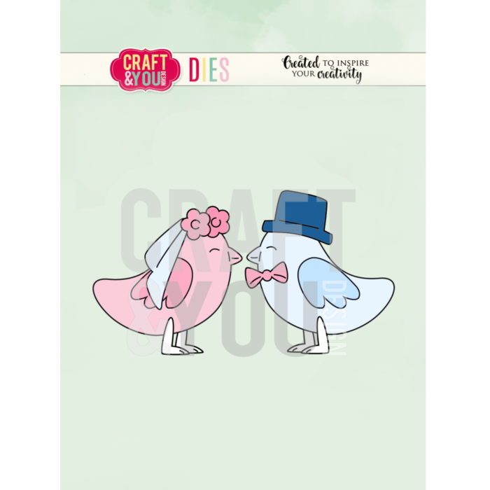 Cortante Wedding Birds ~93x50mm
