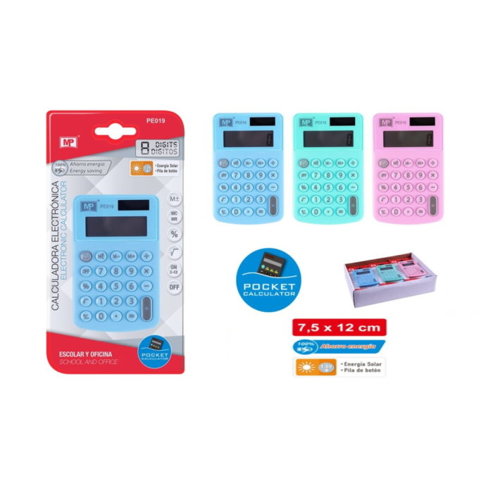 Calculadora Student Solar e Pilhas 8 Digitos